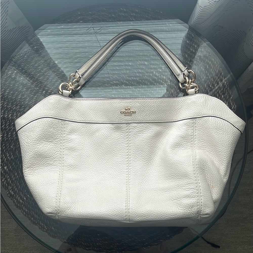 Coach White Leather Women's Bag